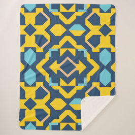 Abstract geometrisch patroon sherpa deken