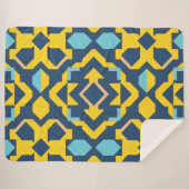 Abstract geometrisch patroon sherpa deken (Voorkant (horizontaal))