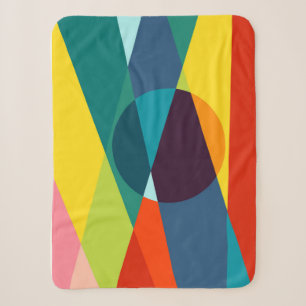 Abstract geometrisch patroon sherpa deken