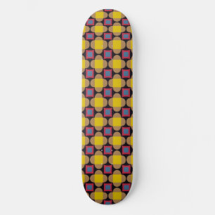 Abstract geometrisch patroon skateboard