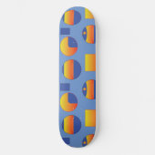 Abstract geometrisch patroon skateboard (Voorkant)