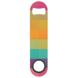 Abstract geometrisch patroon speed flessenopener
