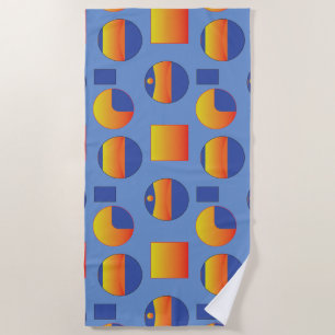 Abstract geometrisch patroon strandlaken