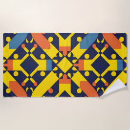 Abstract geometrisch patroon strandlaken