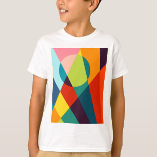 Abstract geometrisch patroon t-shirt