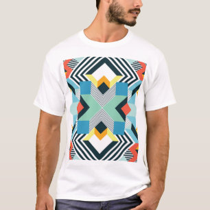 Abstract geometrisch patroon. t-shirt