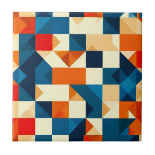 Abstract geometrisch patroon tegeltje