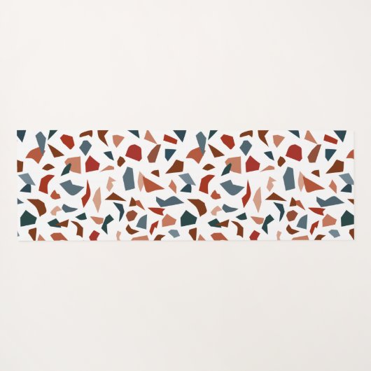 Abstract geometrisch patroon van een modern monogr yogamat (Achterkant (horizontaal))