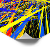 Abstract geometrisch patroonontwerp poster (Hoek)