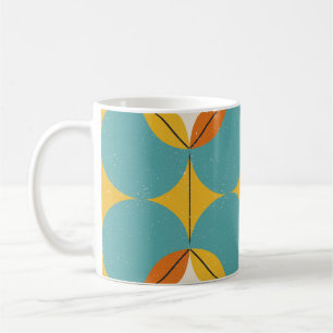Abstract, geometrisch Scandinavisch patroon. Koffiemok