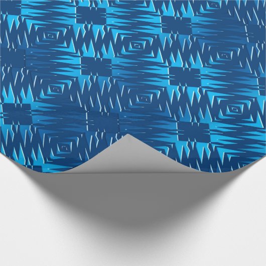 Abstract geometrisch scheepspatroon cadeaupapier (Hoek)