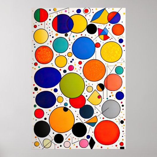 Abstract Geometrisch Schilderen 2:3 Poster (Voorkant)