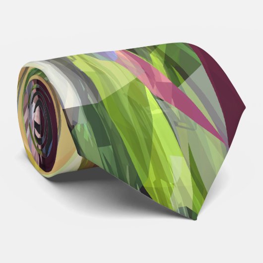 Abstract geometrisch Stropdas (0108-01) (Opgerold)