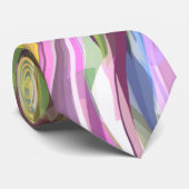 Abstract geometrisch Stropdas (0108-09) (Opgerold)