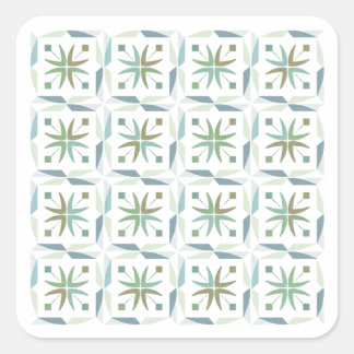 Abstract Geometrisch Tegelpatroon Ontwerp Sticker