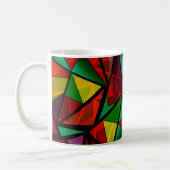 Abstract , geometrisch , veelhoekig koffiemok (Links)