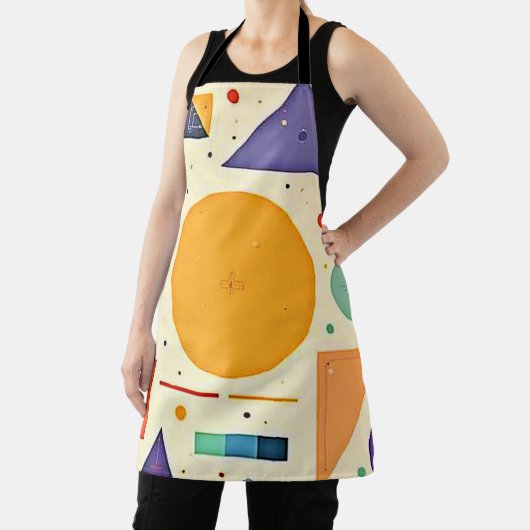 Abstract geometrisch vormontwerp schort (Insitu)