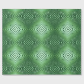 abstract geometrisch wervelgroen patroon cadeaupapier (Vlak)