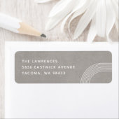 Abstract geometrisch zendlabel - grijs etiket (Insitu)