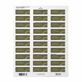 Abstract geometrisch zendlabel - groen etiket (Full Sheet)
