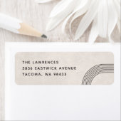 Abstract geometrisch zendlabel - ivoor etiket (Insitu)