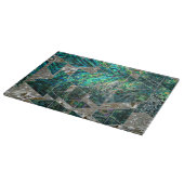 Abstract Geometrische Abalone en moeder van parelt Snijplank (Hoek)