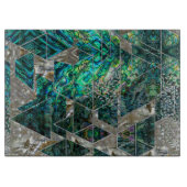 Abstract Geometrische Abalone en moeder van parelt Snijplank (Voorkant)