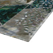 Abstract Geometrische Abalone en moeder van parelt Snijplank (Hoek)