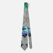 Abstract Geometrische Abalone en moeder van parelt Stropdas (Voorkant)