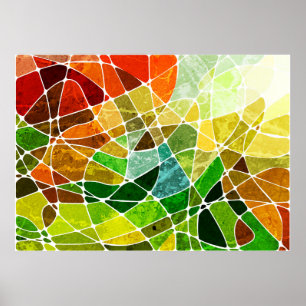 abstract geometrische grijpachtergrond, grijp poster