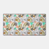 Abstract geotropisch bladpatroon bureaumat (Voorkant)