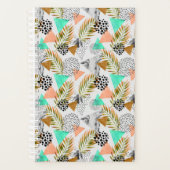 Abstract geotropisch bladpatroon planner (Voorkant)