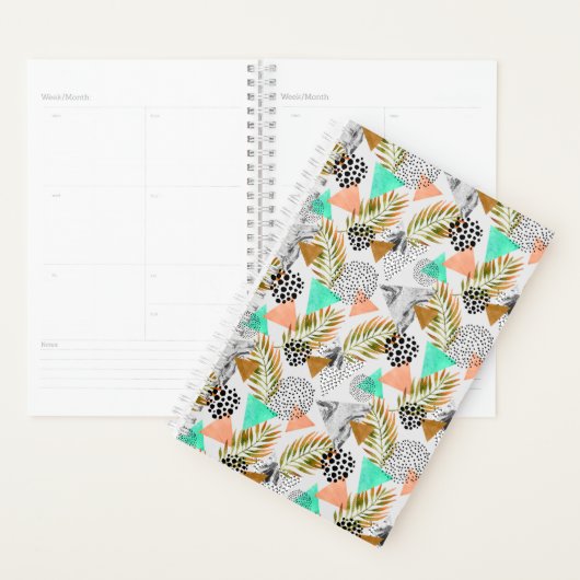 Abstract geotropisch bladpatroon planner (Display)
