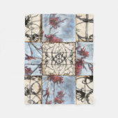 Abstract gepanelde afschildering met schuifwerk fleece deken (Voorkant)