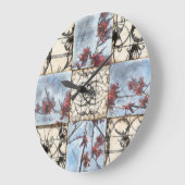 Abstract gepanelde afschildering met schuifwerk grote klok (Hoek)