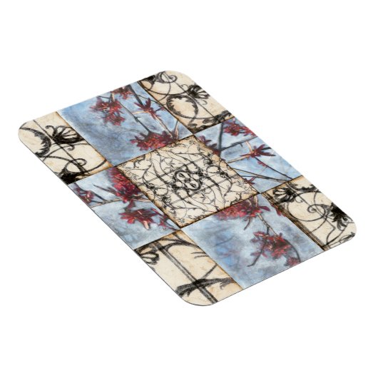 Abstract gepanelde afschildering met schuifwerk magneet (Rechterzijde)