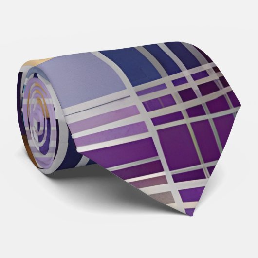 abstract geplakt stropdas (Opgerold)