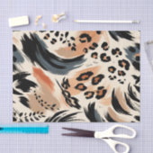 Abstract geschilderd exotisch dierenprint luipaard tissuepapier (Craft)