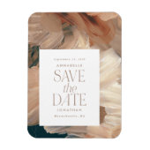 Abstract geschilderd modern blauwgroen crème terra magneet (Verticaal)