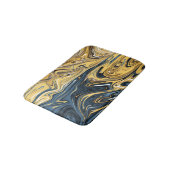 Abstract gesmolten goudverf | Beste hedendaagse Badmat (Gekanteld)