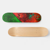 Abstract gesteente marmer getextureerd marvy dark  skateboard (Horizontaal)