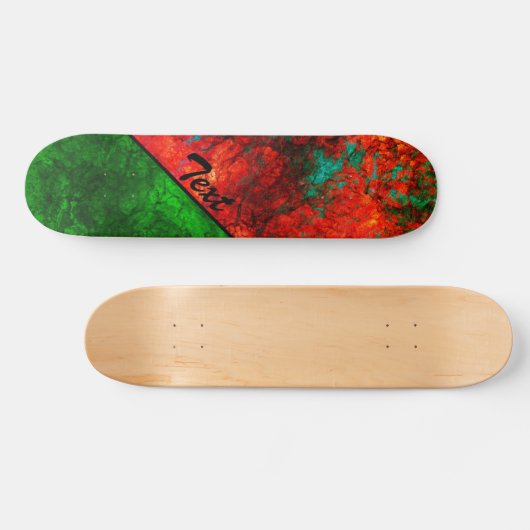 Abstract gesteente marmer getextureerd marvy dark  skateboard (Horizontaal)