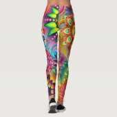 Abstract gestileerd leggings (Achterkant)