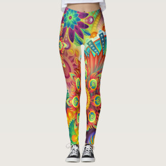 Abstract gestileerd leggings