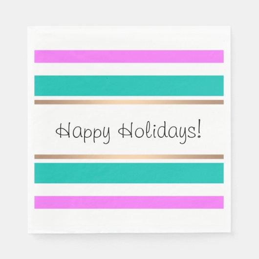 Abstract, gestript, elegant leuk per schatje servet (Voorkant)