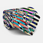 Abstract gestript stropdas (Opgerold)
