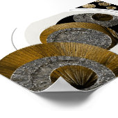 Abstract gestructureerd onverklaarbaar poster (Hoek)