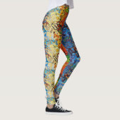Abstract gestructureerd patroon leggings (Rechts)