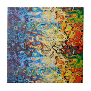 Abstract gestructureerd patroon tegeltje