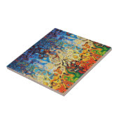 Abstract gestructureerd patroon tegeltje (Zijkant)